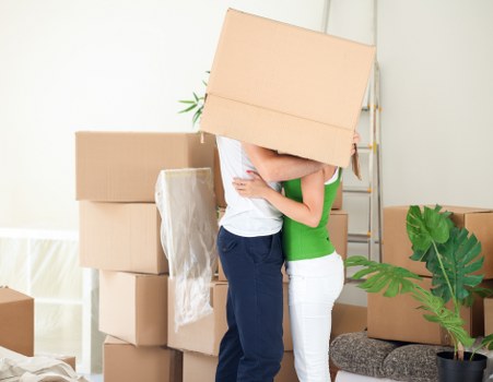 Sturdy moving boxes and wrapping supplies for safe transport