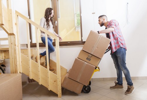 Recycling and reuse materials arranged for a sustainable move