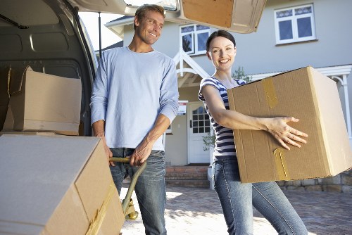 Moving team preparing a quote for a Brentford house relocation
