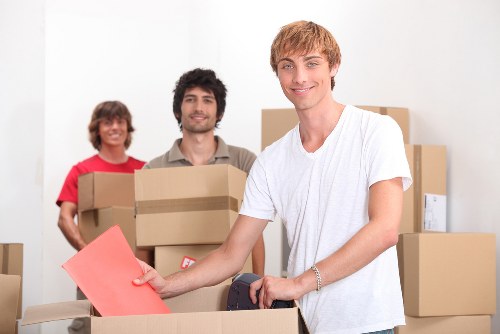 Packed boxes and storage solutions for removals in Brentford